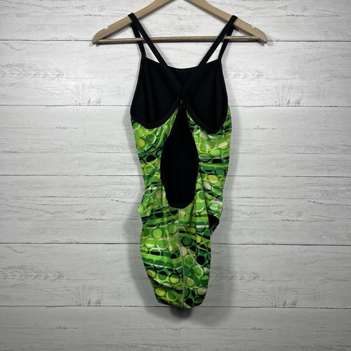 Speedo womens endurance one piece swim suit size 36 green black - Picture 4 of 5