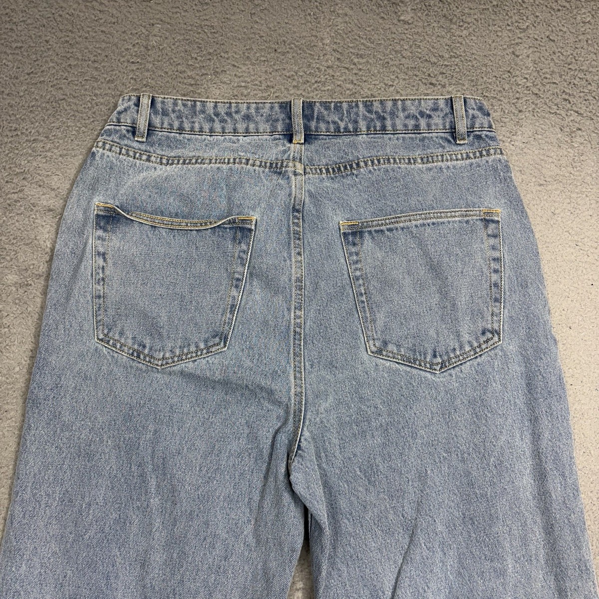 Corteiz Denim Genes Alcatraz Baggy Jeans Men Size 34x34 Blue Light