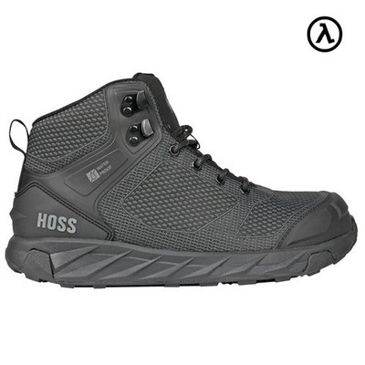 HOSS BUSTER HI WATERPROOF BLACK COMPOSITE TOE SHOES BOOTS 50165 - ALL SIZES -NEW