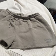Comfrt Tranquil Collection Sweat Shorts Retail $60  Beige Fleece Lounge 3XL