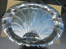 Vintage 1847 Rogers Bros Neptune Silverplate Footed Meat Platter Tray 18in