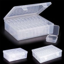 15/30pc Small Bead Organizer Box Storage Clear Bead Storage Containers Rectangle