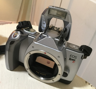 Canon EOS Rebel Ti AF 35mm SLR Film Camera Body with Body Cap/Strap Tested WORKS