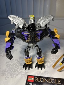 LEGO Bionicle 70789 + Ninjago 70723 Partial Build Mech Lot Incomplete