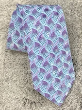 Men's Italo Ferretti Silvi Marina Luxury Silk Tie Italy  Geometric