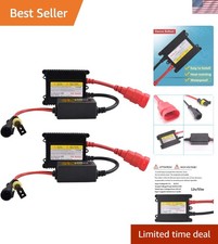 12V 55W HID Ballast, 2PCS Super Slim Universal Xenon Headlight Kit