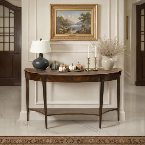 Butler Specialty Masterpiece Demilune Console Table In Nutmeg - Picture 2 of 5