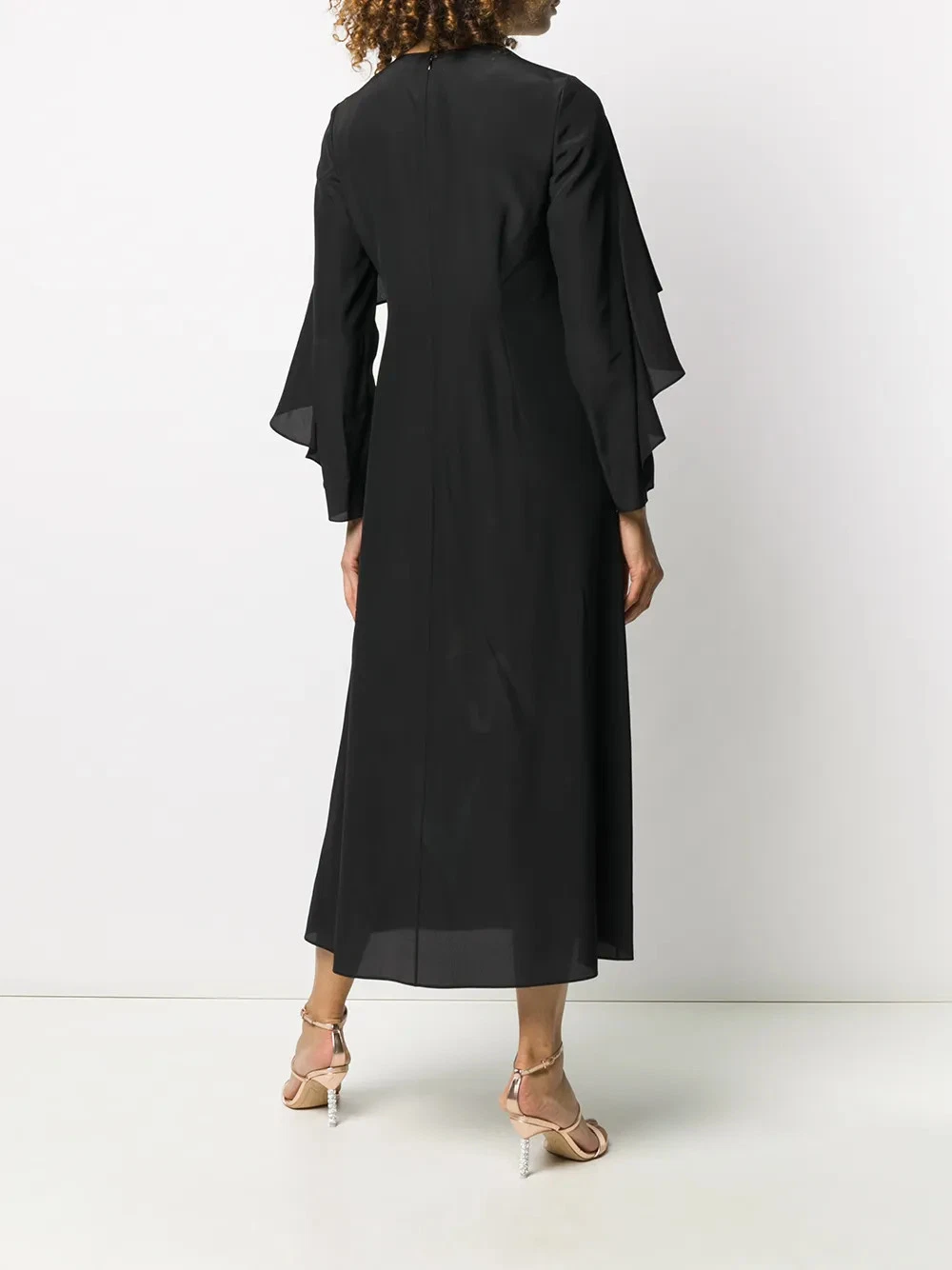 Abito midi Valentino Garavani con dettagli stampa floreale