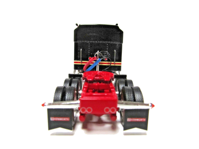 DCP, FIRST GEAR 1/64 SCALE W-900A KENWORTH AERODYNE, RED & BLACK