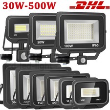 LED Strahler Außen Fluter 10W-500W mit Bewegungsmelder 230V Scheinwerfer IP65