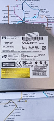 DVD+/- RW Drive original para HP Compaq 8510w - Afbeelding 2 van 3