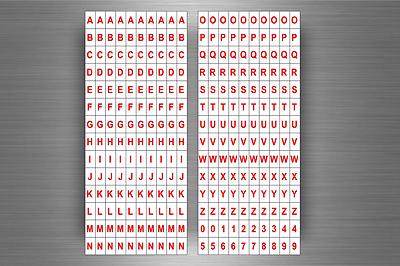 1/12 Sheets Alphabet Sticker 81/972 Letter Stickers, Self-Adhesive