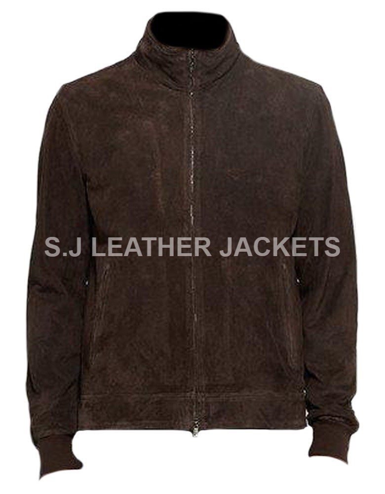 Stylish Men's Suede Leather Jacket for Modern Fashion  