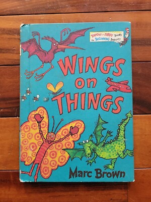 Wings On Things HC Marc Brown Bright Early Beginning Books Vtg 1982