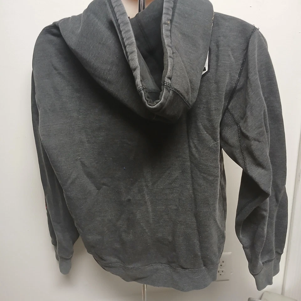 Vintage Volcom Embroidered Stone Full Zip Sweatshirt Charcoal Jacket Sz Small - Image 3 of 4