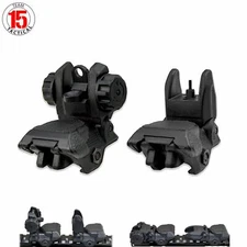 Backup Sight Set Front and Rear, Flip-Up. Polymer - Same plane/receiver height