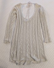 Free People alpaca/wool lightweight open back knit sweater dress - Medium