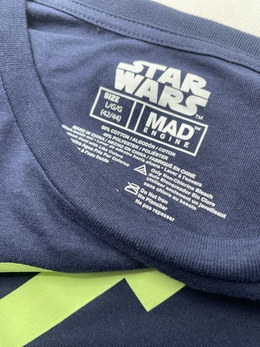 "YODA BEST DAD" Mens Short Sleeve T-Shirt STAR WARS Officially Licensed X-LARGE - Picture 3 of 4