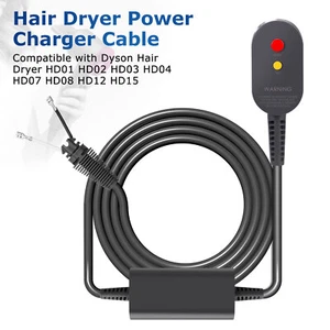 Câble de prise d'alimentation 110V pour le sèche-cheveux Dyson HD01/02/04/08/12/15 Réparation de câbles
