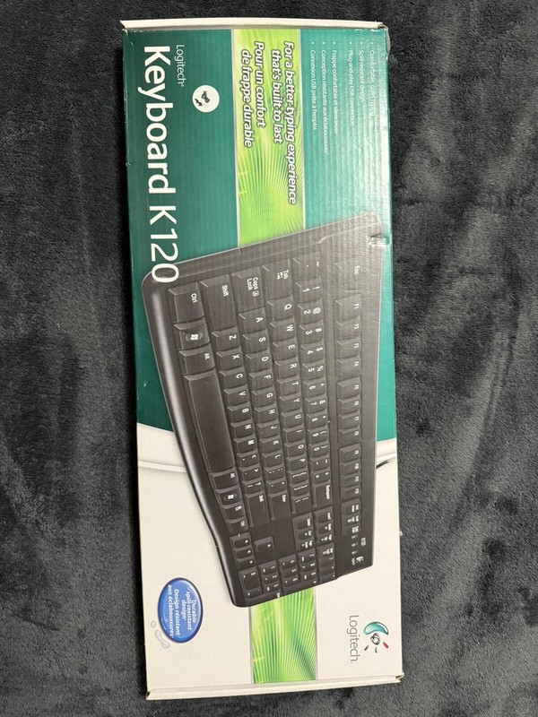 Logitech - K120 Full-size Wired Membrane Keyboard for PC