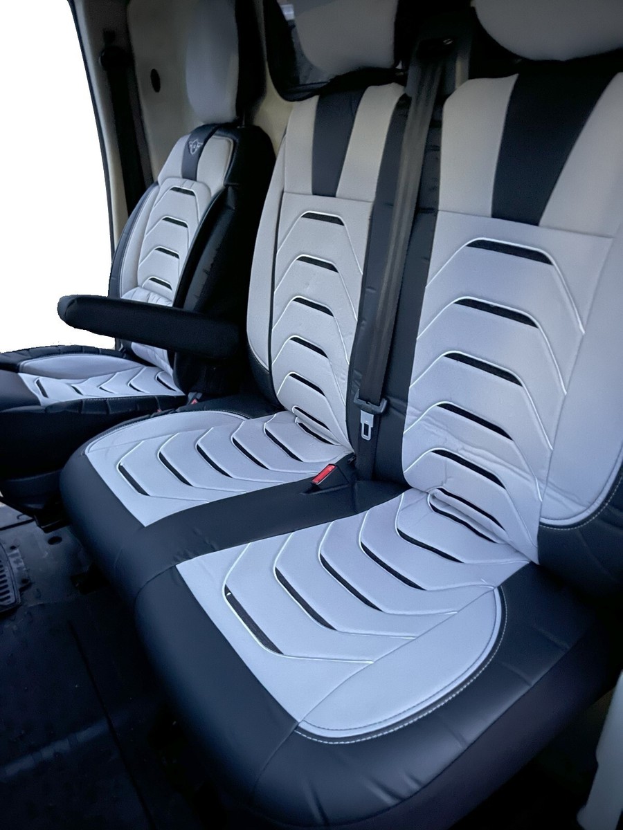 TAILORED FRONT SEAT COVERS For PEUGEOT BOXER 2014 2025 LEATHER  JACQUARD