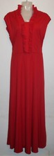 Vintage retro Mackerness ladies 70s full-length dress