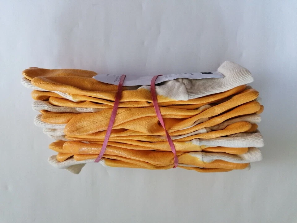 8 Paar W+R Seiz 3001-602 WORKER Orange Handschuhe Arbeitshandschuhe Große 9 - Bild 2 von 4