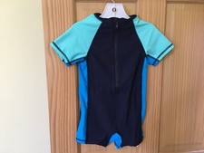 NWT Gymboree Boy Rash Guard Swimsuit Swim Shop 1pc UPF 50 Navy Blue 2T,3T