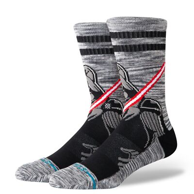STANCE DARTH CREW SOCKEN. STAR WARS VADER GESTREIFT SCHWARZ GEPOLSTERT UK 6-13 S25
