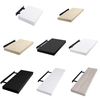 WOLTU Wandboard Wandregal Hängeregal Schweberegal MDF Holz Bücherregal 30-100cm - Bild 1 von 4