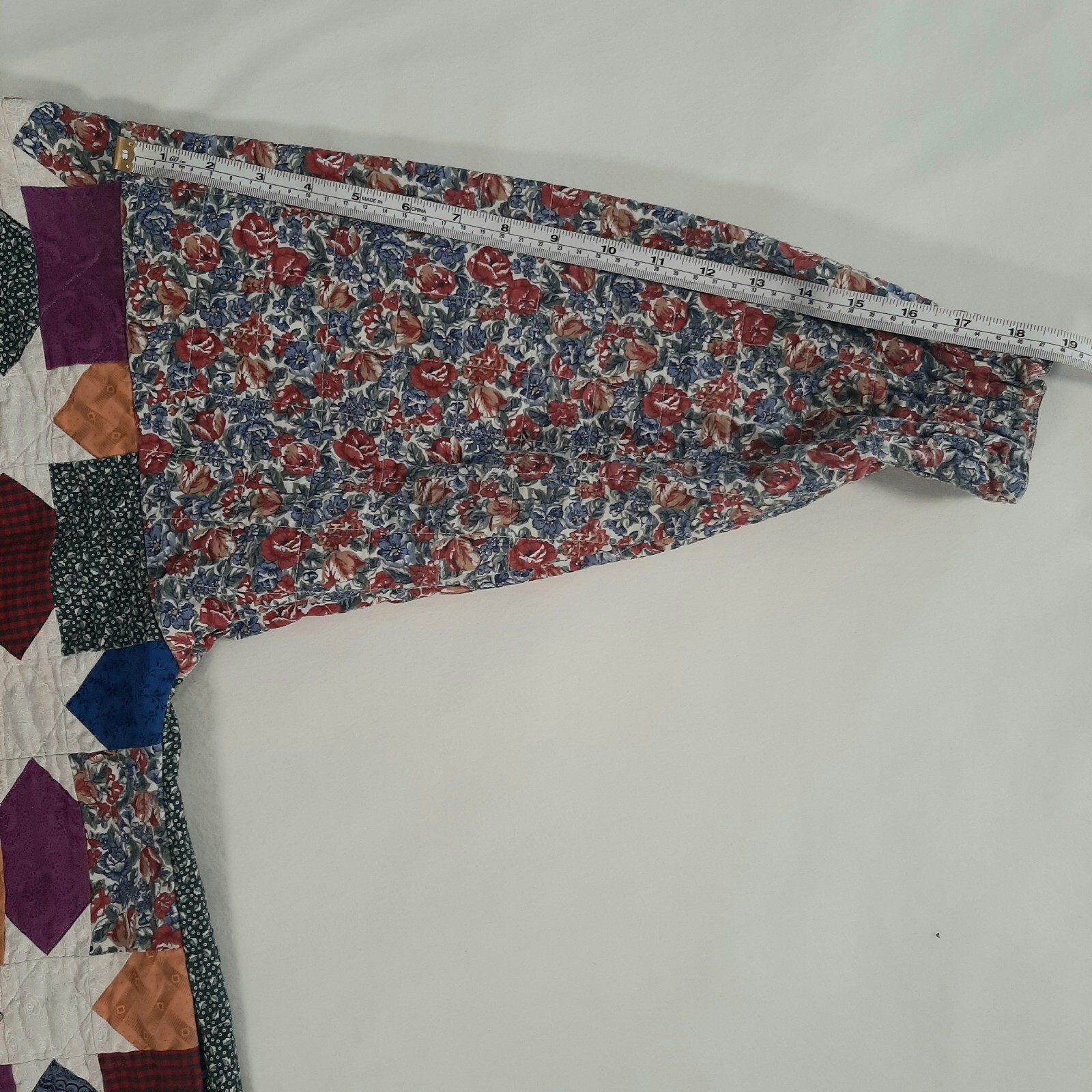 Handmade Womens Multi Color Patchwork Cottage Cor… - image 12