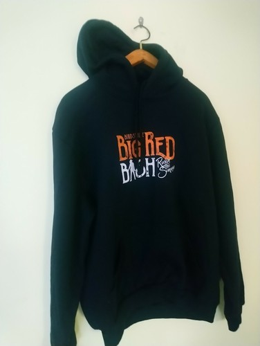 Birdsville Big Red Bash Festival Simpson Black hood Jumper XL Kernighan Higgins - Picture 2 of 11