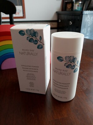 NIB Mary Kay NATURALLY Exfoliating Powder 2.64 oz Fast Shipping!