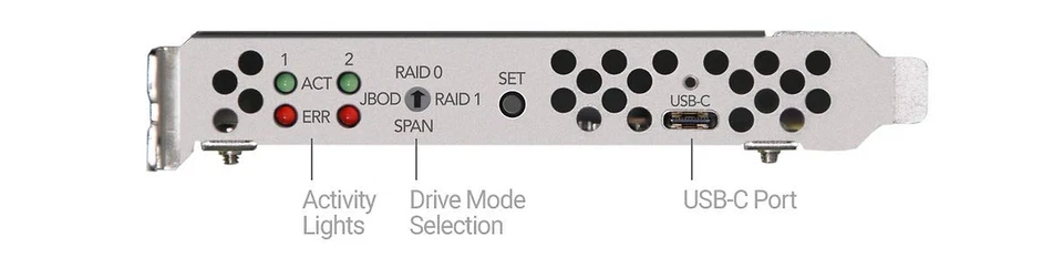 Sonnet Tempo 2.5" SATA SSD RAID PCIe Card (FUS-SSD-2RAID-E) - Image 3 of 3