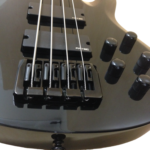 Haze SPB3270BK Fretless 4-String Electric Bass Guitar,Black,Neck-Thru + Free Bag - Picture 17 of 18