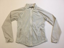 Women's ATHLETA Size Small Lightweight Active Jacket White Running Reflective