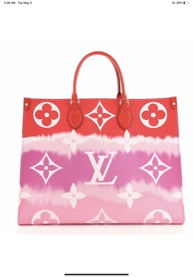 Louis Vuitton On the Go Escale Giant Monogram pink red purple Hangbag