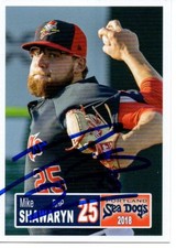 Mike Shawaryn 2018 Portland Sea Dogs Signed Card