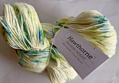 Wool Yarn Hawthorne Fingering Italian Ice Speckle Knit Picks Super wash 357 Yd