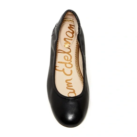 Sam Edelman SZ 7.5 Fritz Men’s Tan Leather Upper ballet Shoes Sam Edelman Fritz Black Leather Ballet Flat | eBay main image 2