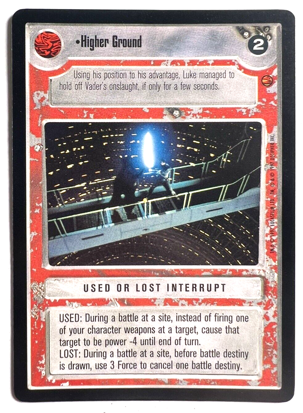 Star Wars CCG Higher Ground Cloud City LIGHT SIDE Decipher SWCCG NEAR MINT NM-image