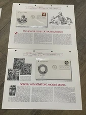The 1978 Christmas Commemoratives First Day of Issue Stamp Lot Of 2