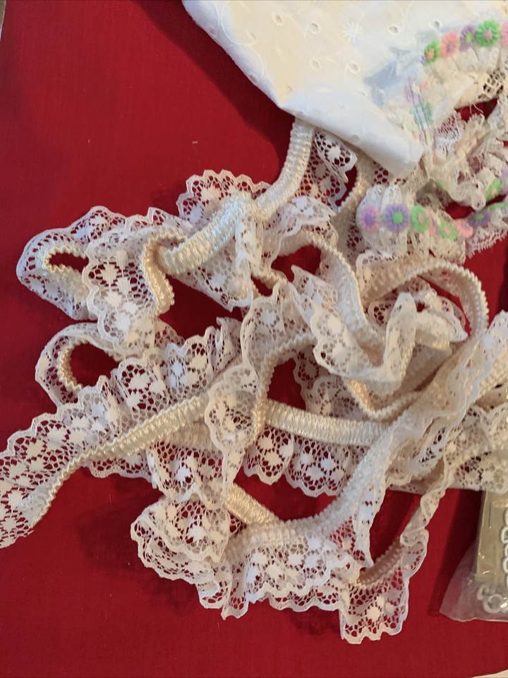 Antique Vintage Lace Trim LARGE LOT Sewing Craft Dolls lace lot G eBay