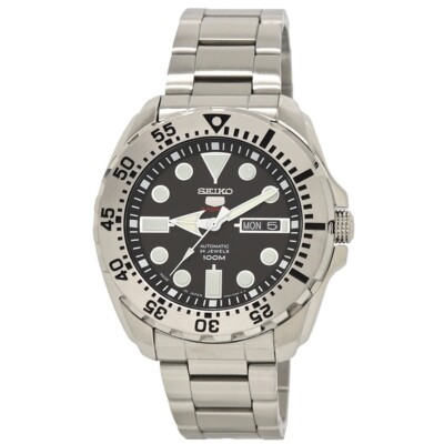 Seiko 5 Sports Automatic 24 Jewels Black Dial Men's Watch SRP599J1 4954628185860 | eBay