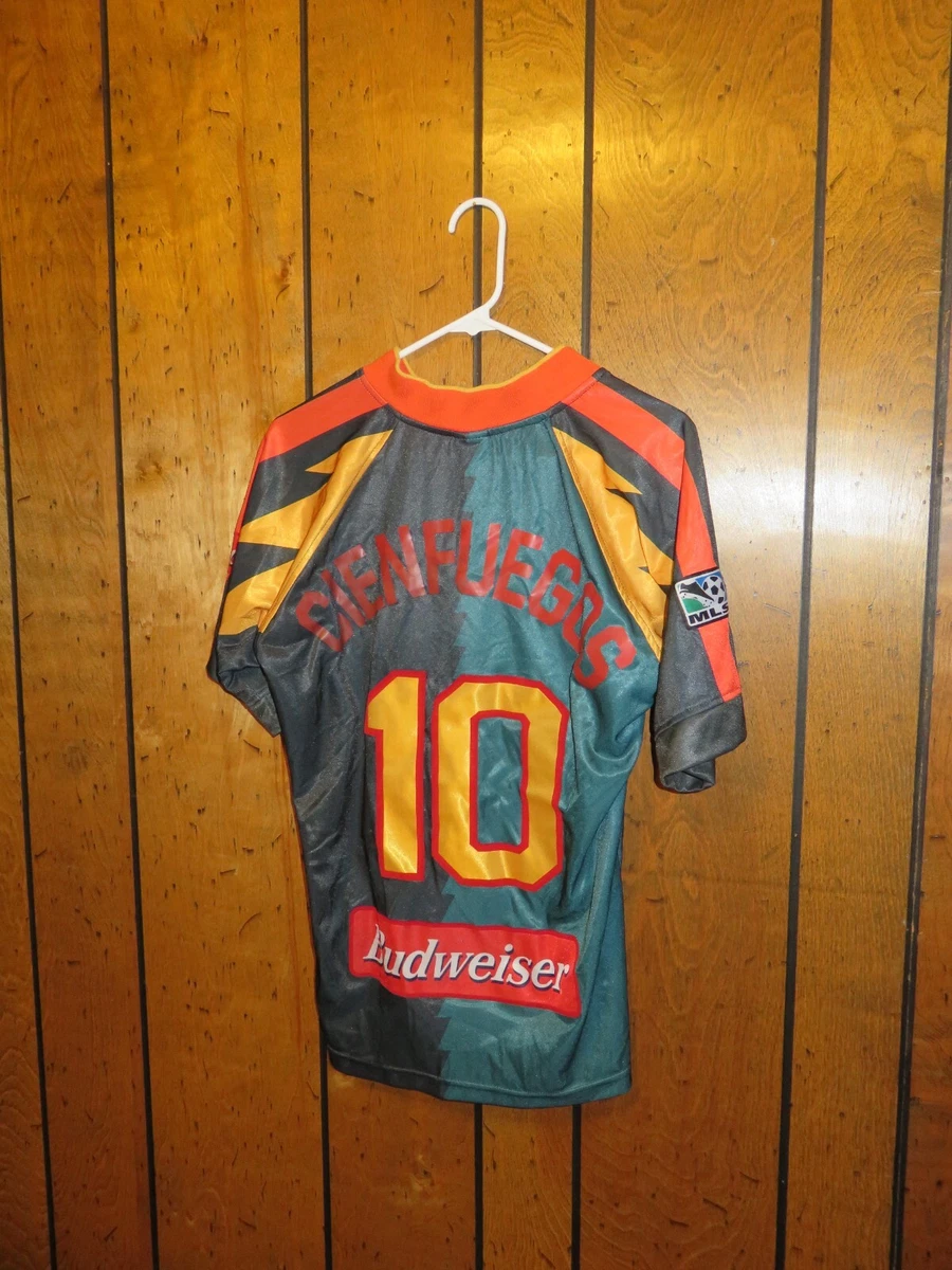 1996-1998 LA Galaxy Nike Mauricio Cienfuegos Authentic Inaugural Jersey Kit