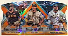 2023 Stadium Club Triumvirates Orange Fernando Tatis Jr Juan Soto Machado /50