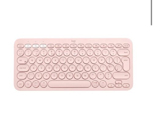 LOGITECH K380 MULTI-DEVICE PORTABLE KEYBOARD ROSE PINK SLIM COMPACT WIRELESS - Picture 2 of 4