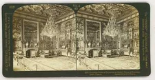 France Fontainebleau ~ RECEPTION ROOM CATHERINE DE MEDICI Stereoview 2037 wfr65