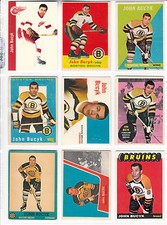 LOT 22 CARTES DE JOHN BUCYK INCLUE CARTE RECRUE 1957-58 TOPPS # 10 ROOKIE