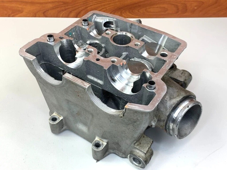 08 Kawasaki KX 450 KX450F Engine Cylinder Head Top End *damaged 8-C - Image 2 of 4